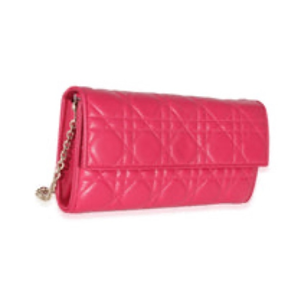 Dior Cannage Lambskin Lady Dior in Fuchsia - Picture 2 of 9